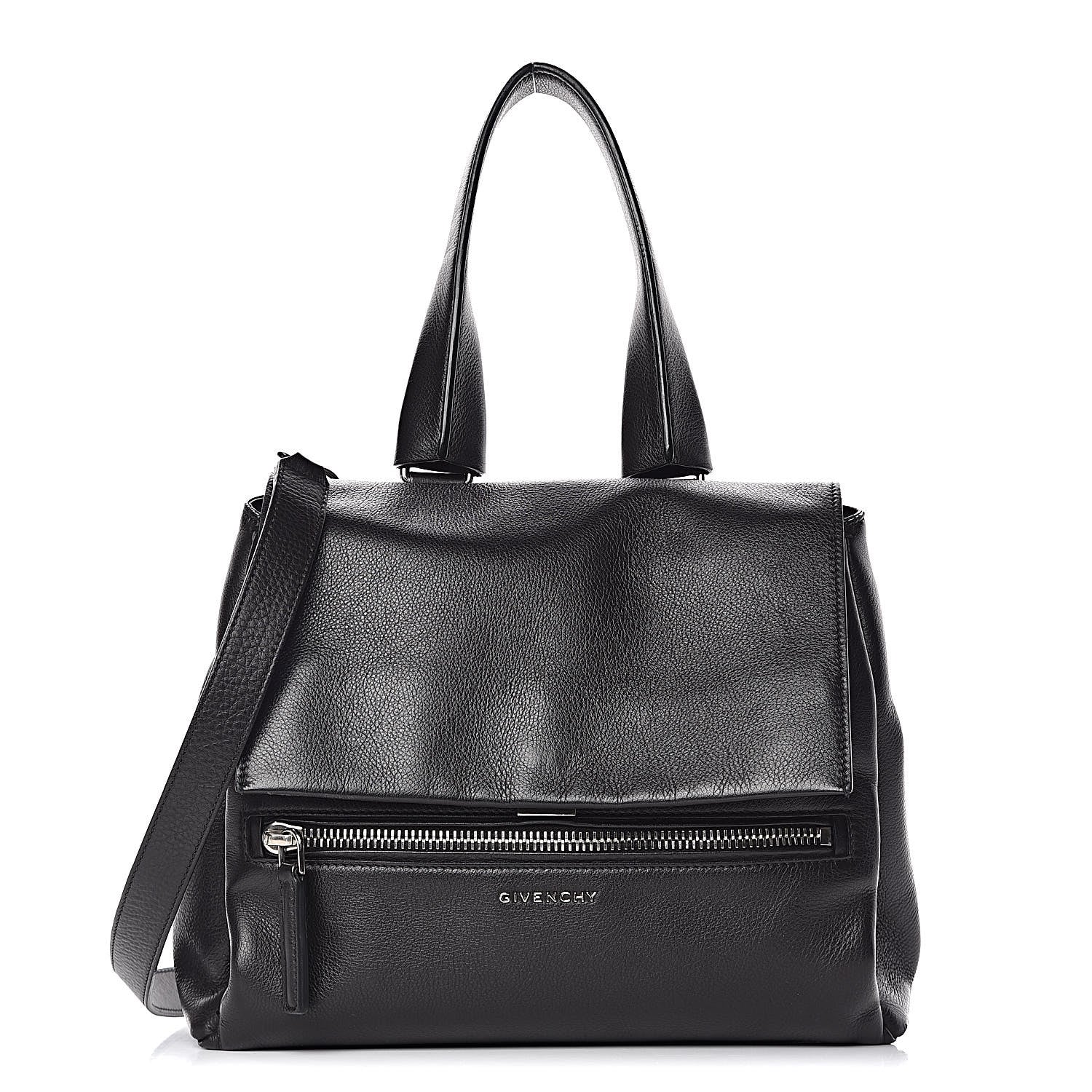 Givenchy Calfskin Small Pandora Pure Flap Bag Black 1 of 14
