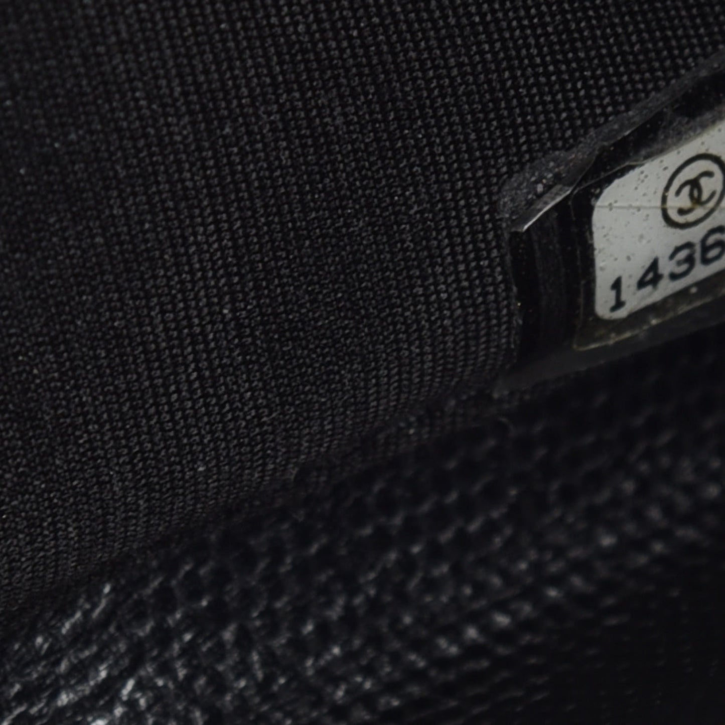 Grained Calfskin Large CC Zip Around Wallet Black