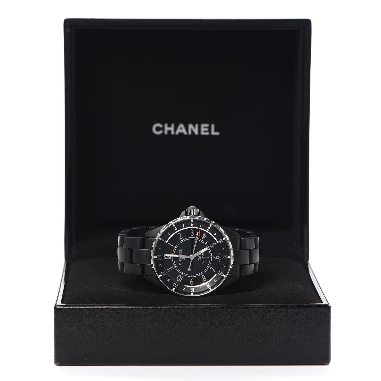 Chanel Stainless Steel Matte Ceramic 41mm J12 GMT Automatic Watch Black 6 of 6
