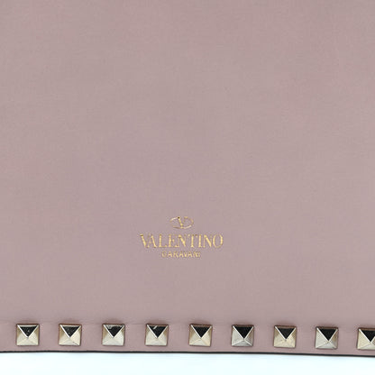Valentino Garavani Calfskin Rockstud Tote Poudre 8 of 9