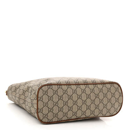 Gucci Soft GG Supreme Monogram Small Crossbody Tote Beige Cuir 4 of 10