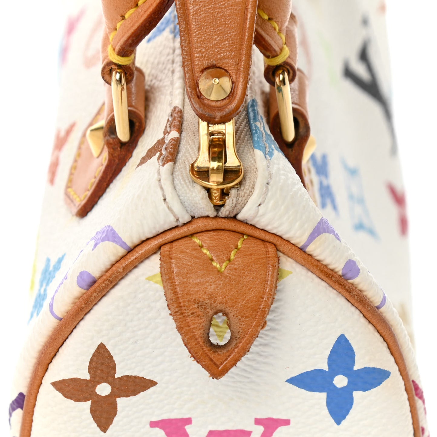 Monogram Multicolor Mini Sac HL Speedy White