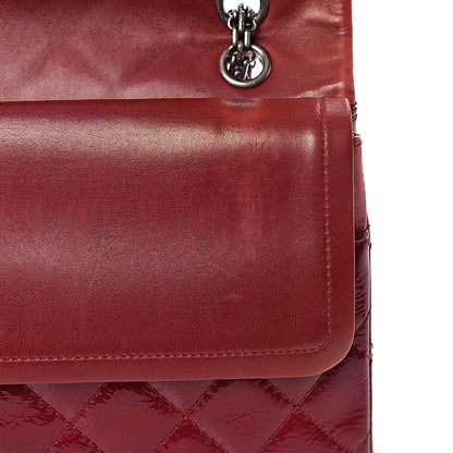 Chanel Distressed Patent Quilted 2.55 Reissue 227 Flap Red 15 of 18