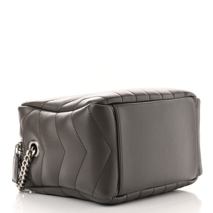 Saint Laurent Calfskin Y Quilted Monogram Small Loulou Bowling Bag Earth 3 of 10
