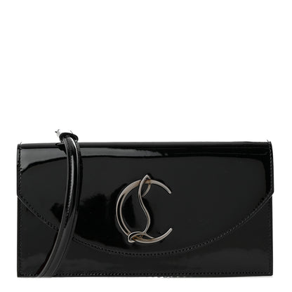 Christian Louboutin Patent Calfskin Loubi54 Crossbody Clutch Black 1 of 11