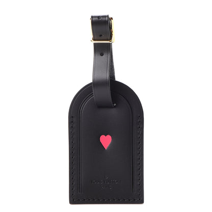 Louis Vuitton Calfskin Luggage Tag Black 1 of 4