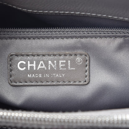 Chanel Caviar Quilted Grand Shopping Tote GST Light Grey 6 of 13