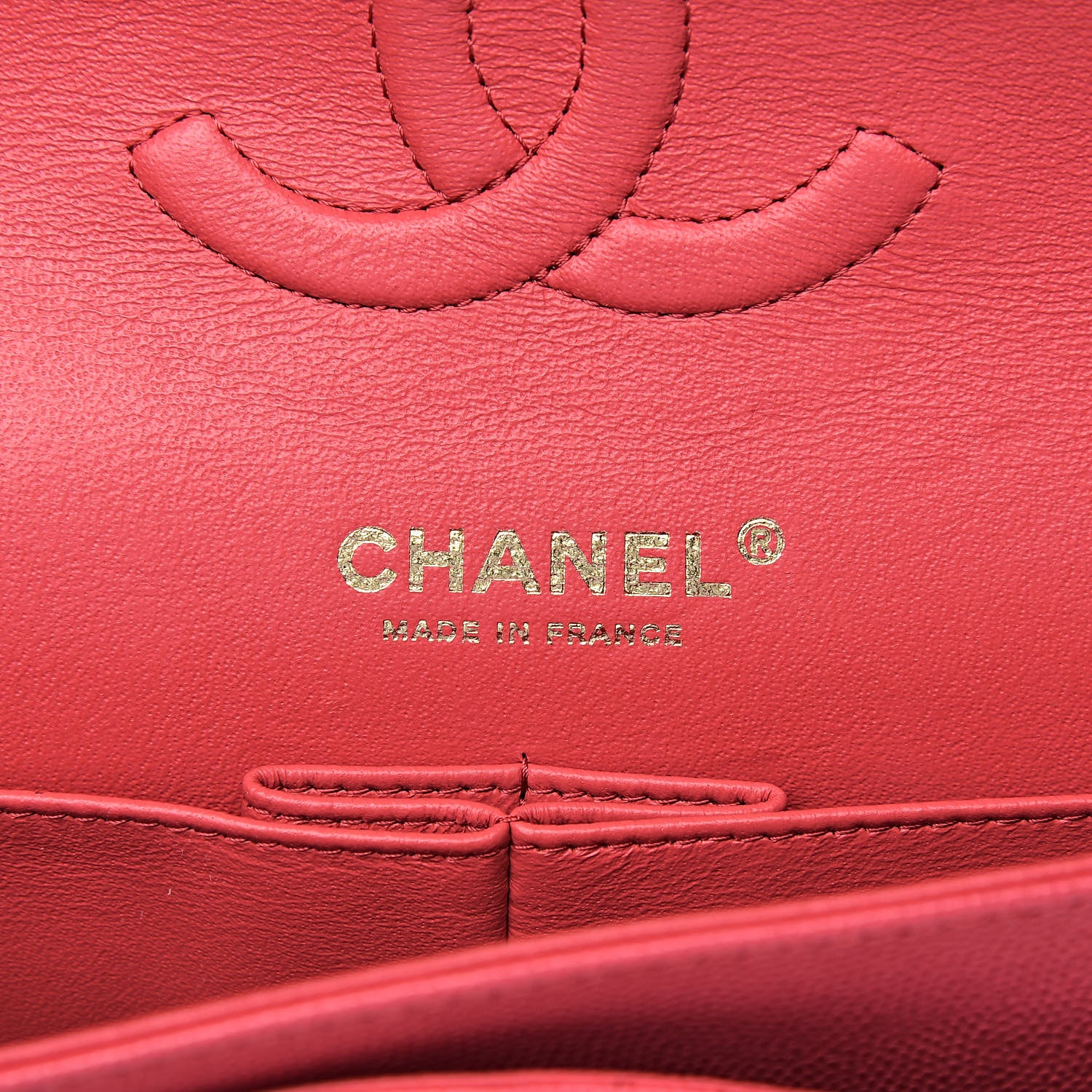 Chanel Caviar Quilted Medium Double Flap Dark Pink 6 of 10