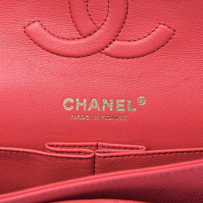 Chanel Caviar Quilted Medium Double Flap Dark Pink 6 of 10