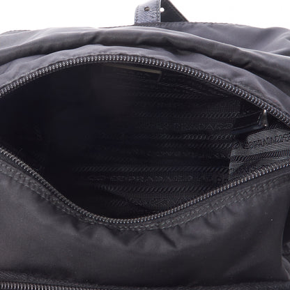 Prada Tessuto Nylon Single Buckle Messenger Bag Black 6 of 8