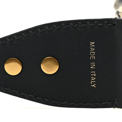 Christian Dior Oblique Studded Shoulder Strap Blue 5 of 5