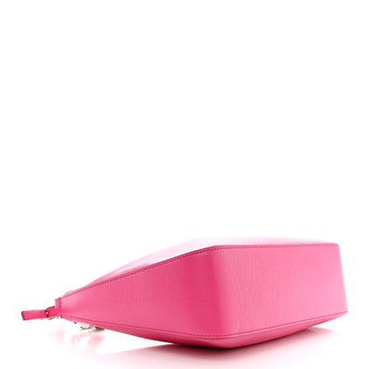 Givenchy Tumbled Calfskin Small Moon Cut Out Shoulder Bag Neon Pink 4 of 10