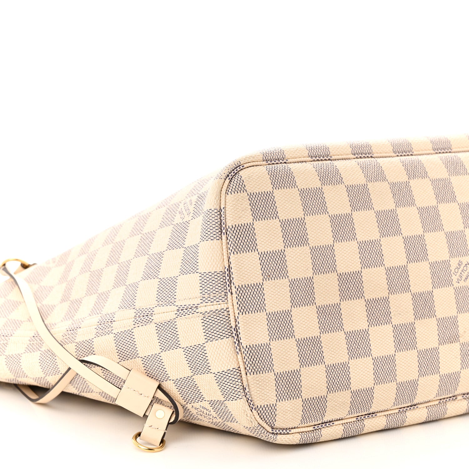 Louis Vuitton Damier Azur Braided Neverfull MM Pink 9 of 11