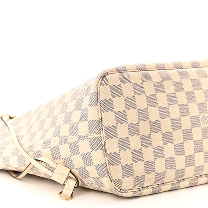 Louis Vuitton Damier Azur Braided Neverfull MM Pink 9 of 11