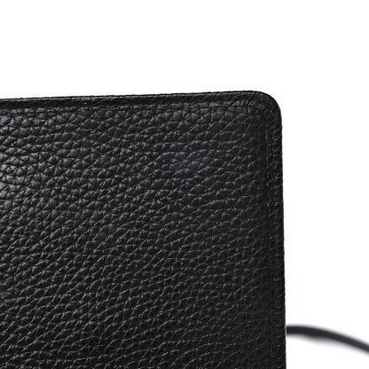 Marc Jacobs Grained Calfskin Embellished Tulip Print Wallet Crossbody Black Multicolor 11 of 12