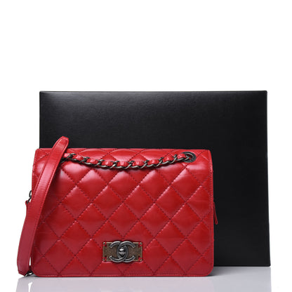 Chanel Glazed Calfskin Quilted Small Day Trip Flap Red 15 of 15