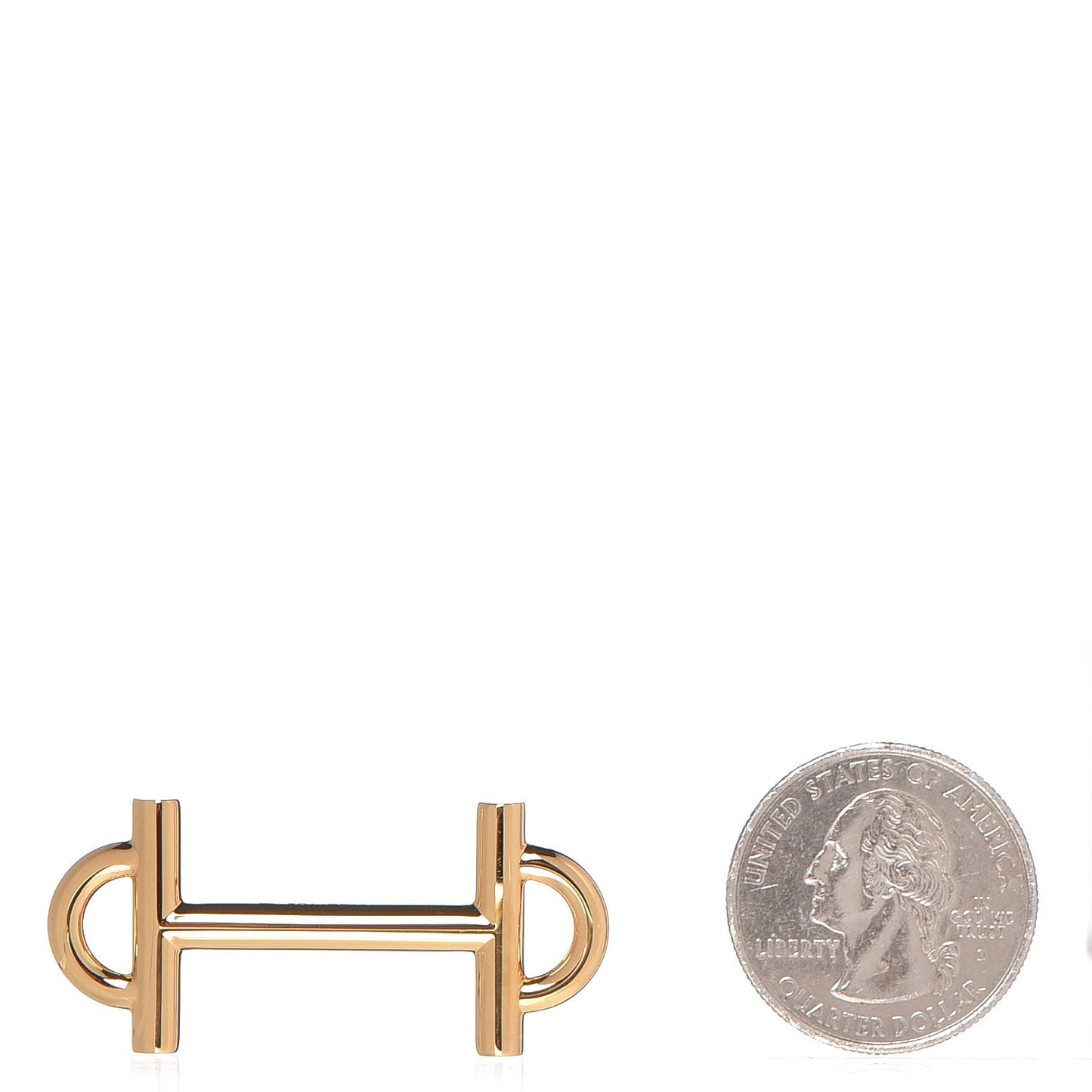 Polished 13mm Gamma Belt Buckle Gold