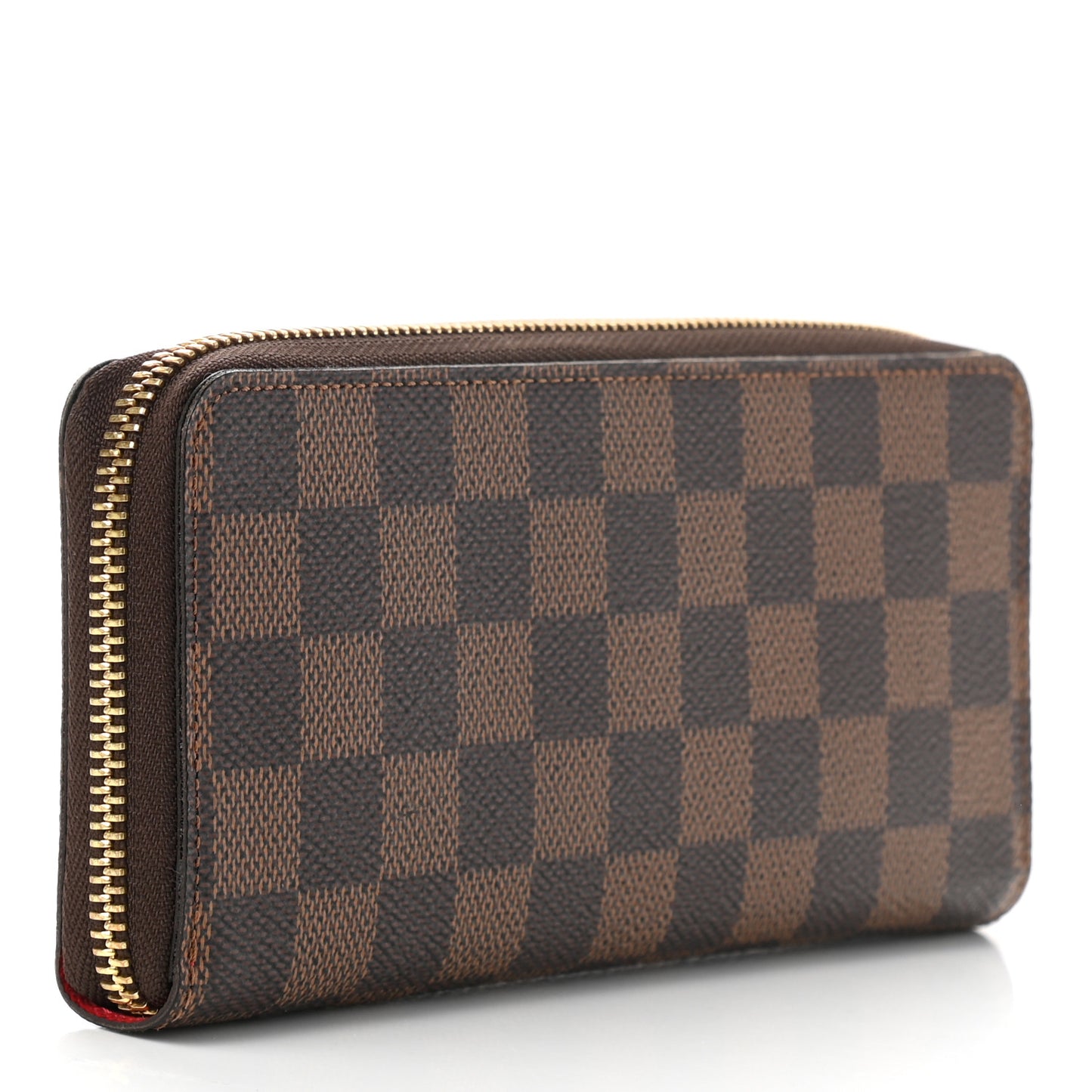 Damier Ebene Clemence Wallet Cherry