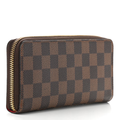 Louis Vuitton Damier Ebene Clemence Wallet Cherry 3 of 9