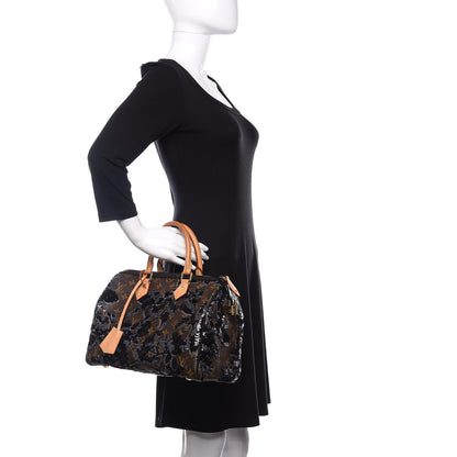 Louis Vuitton Monogram Fleur De Jais Sequins Speedy 30 2 of 9