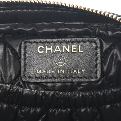 Chanel Caviar Quilted Small Curvy Pouch Cosmetic Case Black 6 of 7
