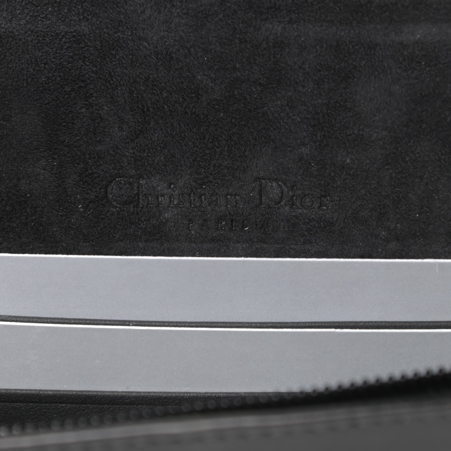 Christian Dior Ultra Matte Calfskin Saddle Belt Clutch Black 6 of 14