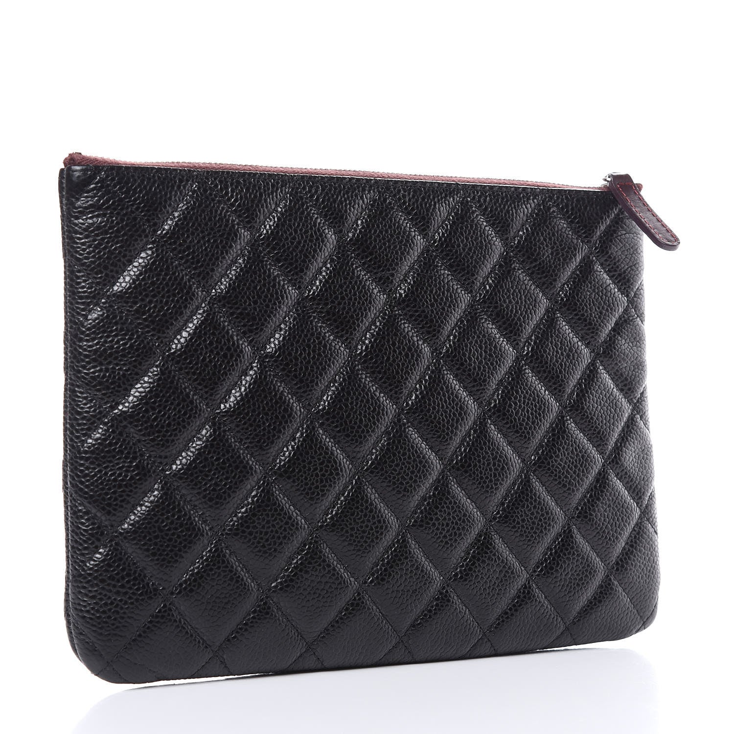 Chanel Caviar Quilted Medium Cosmetic Case Black 3 of 9