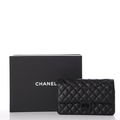 Chanel Crumpled Calfskin Quilted 2.55 Reissue 226 Flap So Black 8 of 8