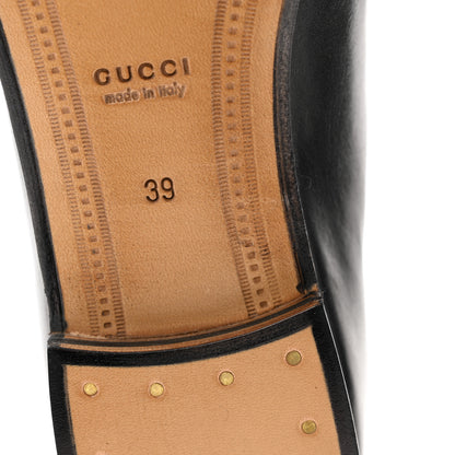 Gucci Calfskin Womens Jordaan Loafers 39 Black 11 of 11