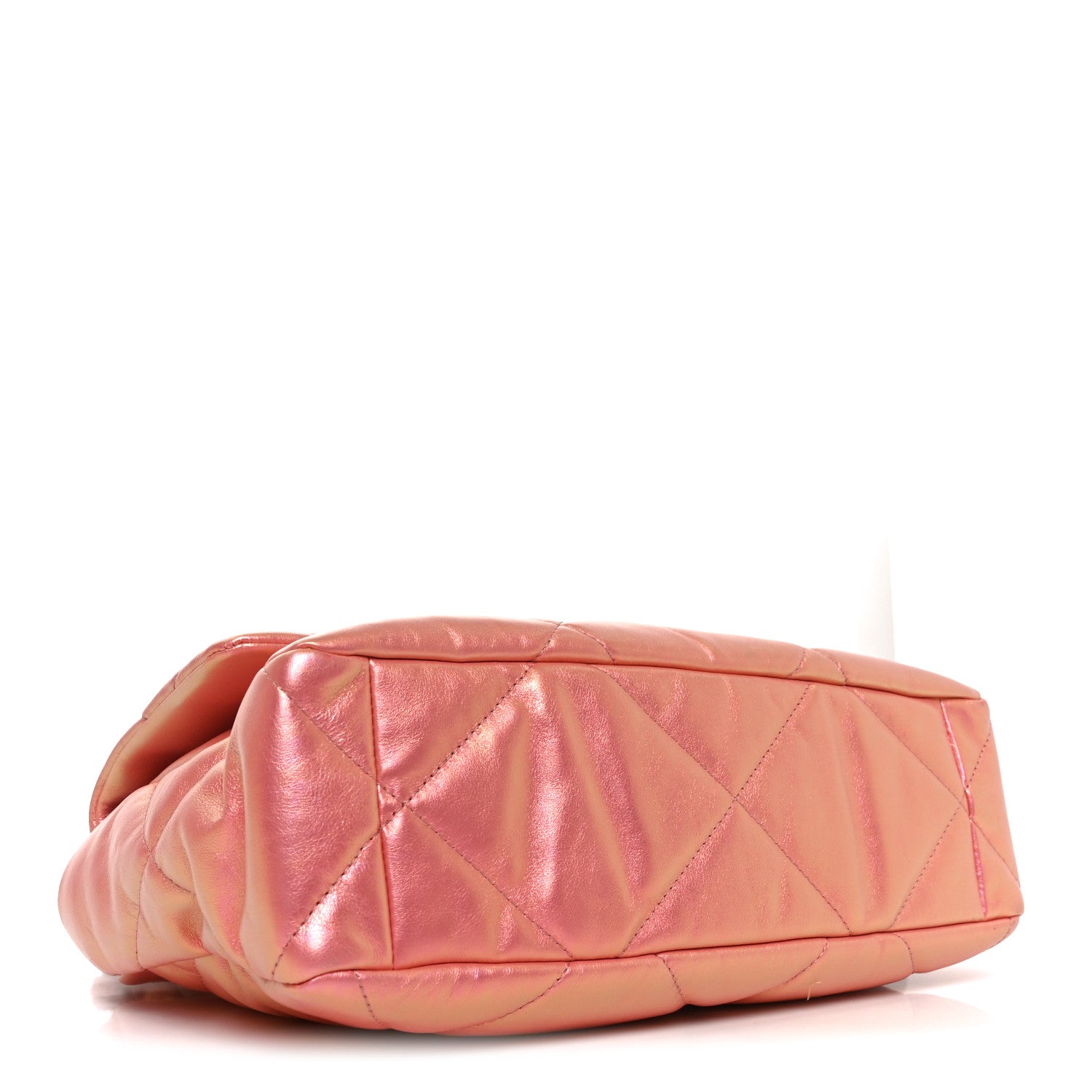 Chanel Iridescent Lambskin Quilted Large Chanel 19 Flap Pink 4 of 10