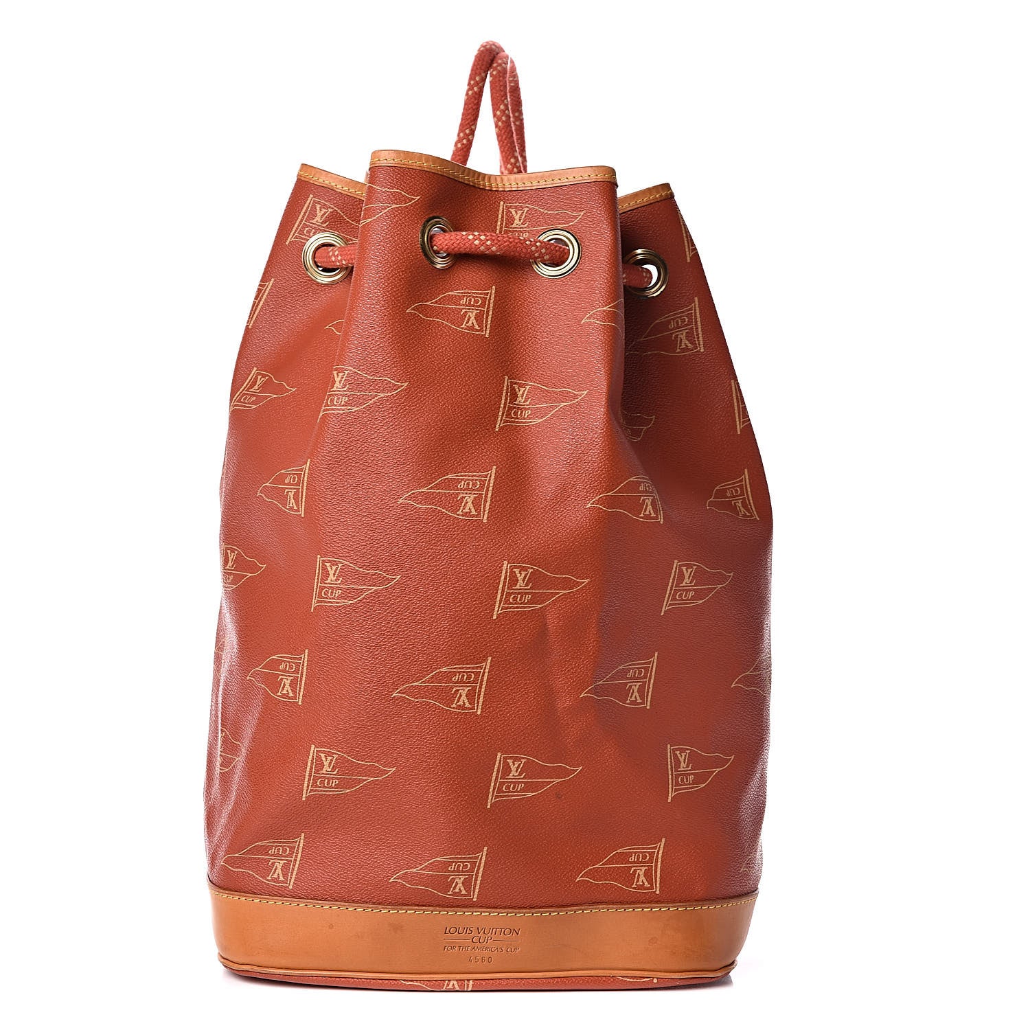 Louis Vuitton Canvas Americas Cup 1995 Saint Tropez Drawstring Bag Red 1 of 10