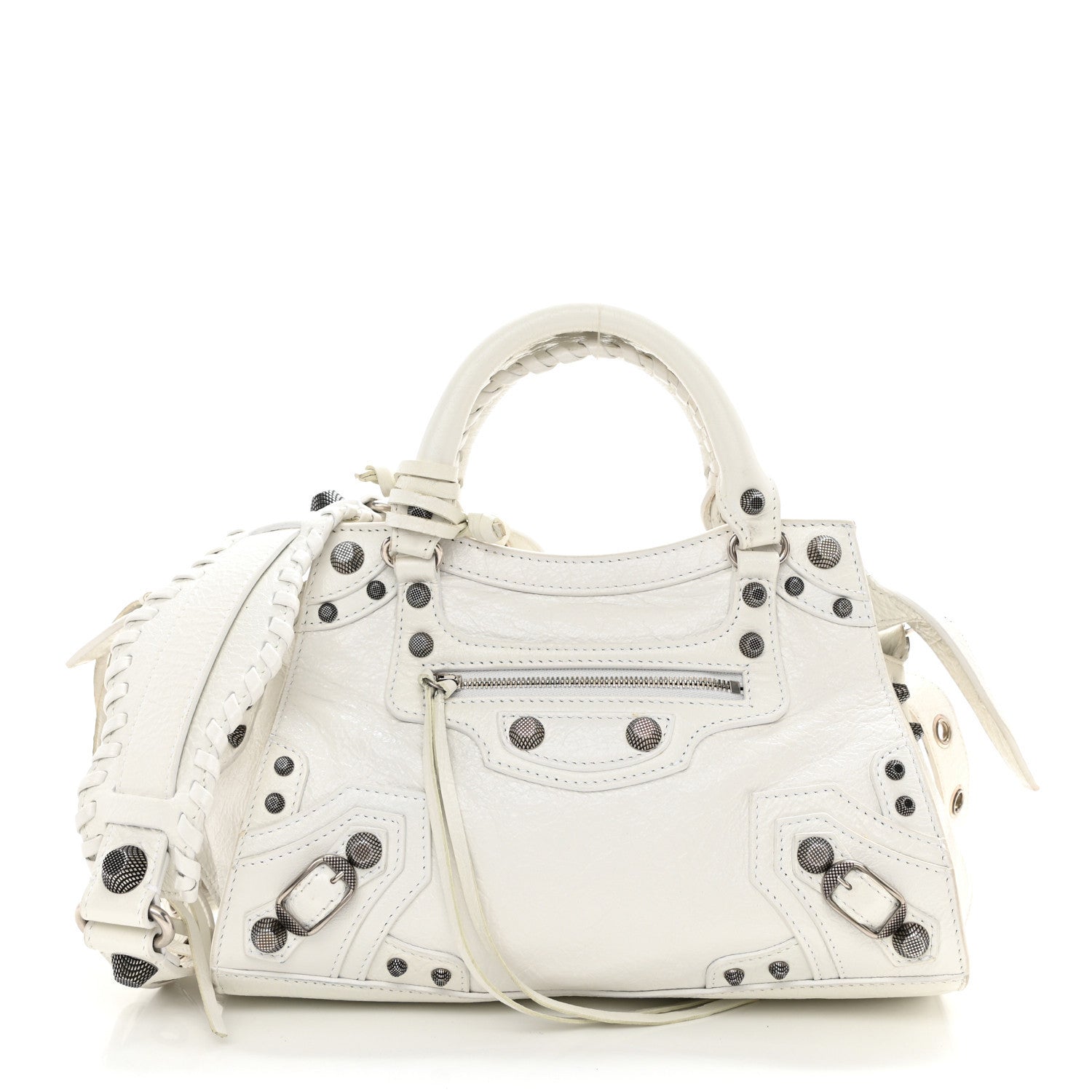 Balenciaga Agneau Arena Neo Cagole Handbag XS Optic White 3 of 11