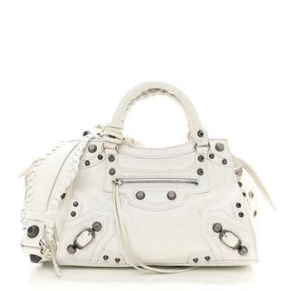 Balenciaga Agneau Arena Neo Cagole Handbag XS Optic White 3 of 11