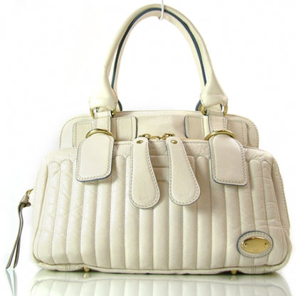 Chloe Leather Bay Tote Ivory Blanc 1 of 9