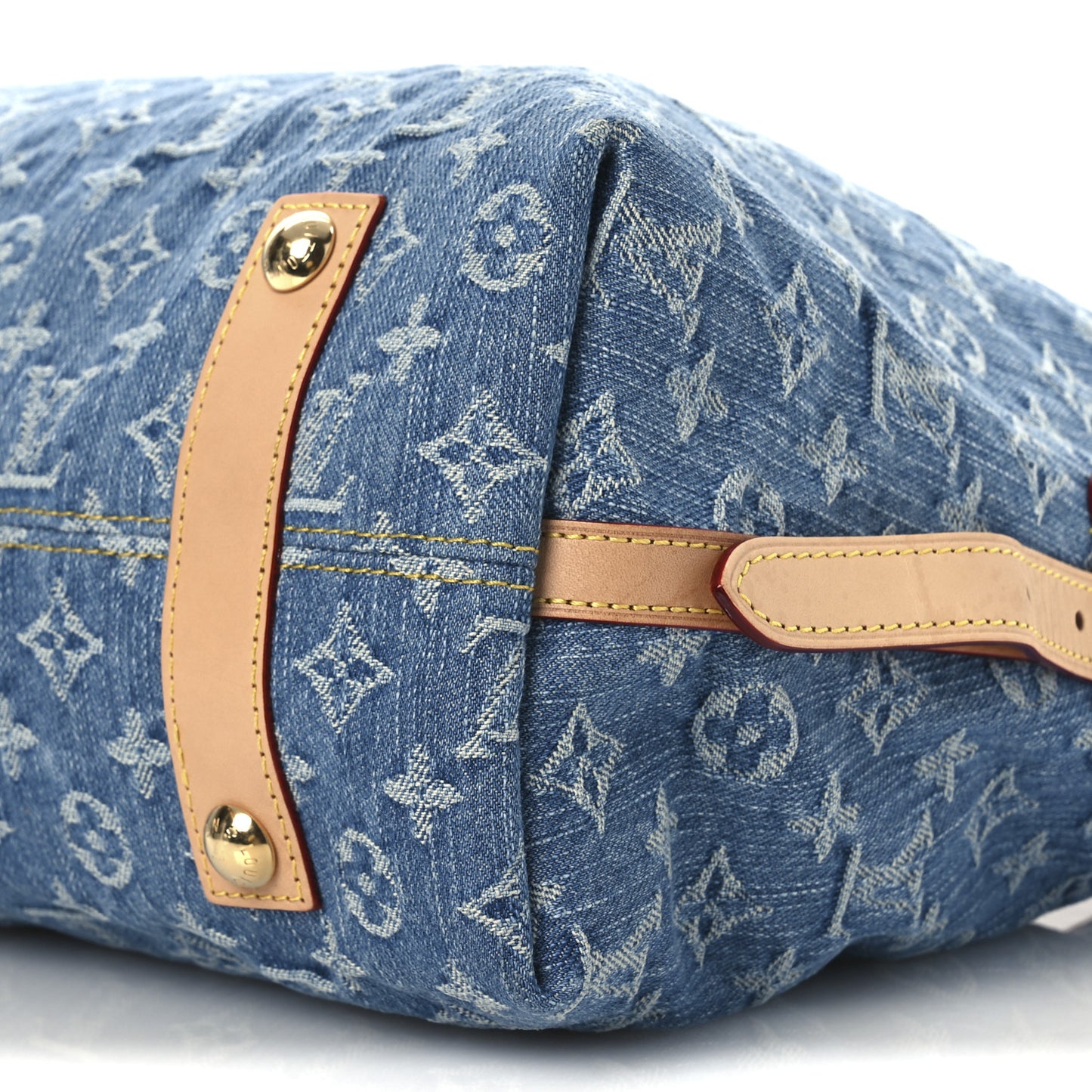 Monogram Denim CarryAll MM Blue