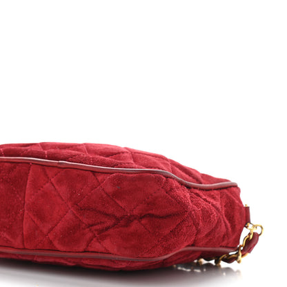Chanel Suede Quilted Tassel Camera Bag Red 11 of 14