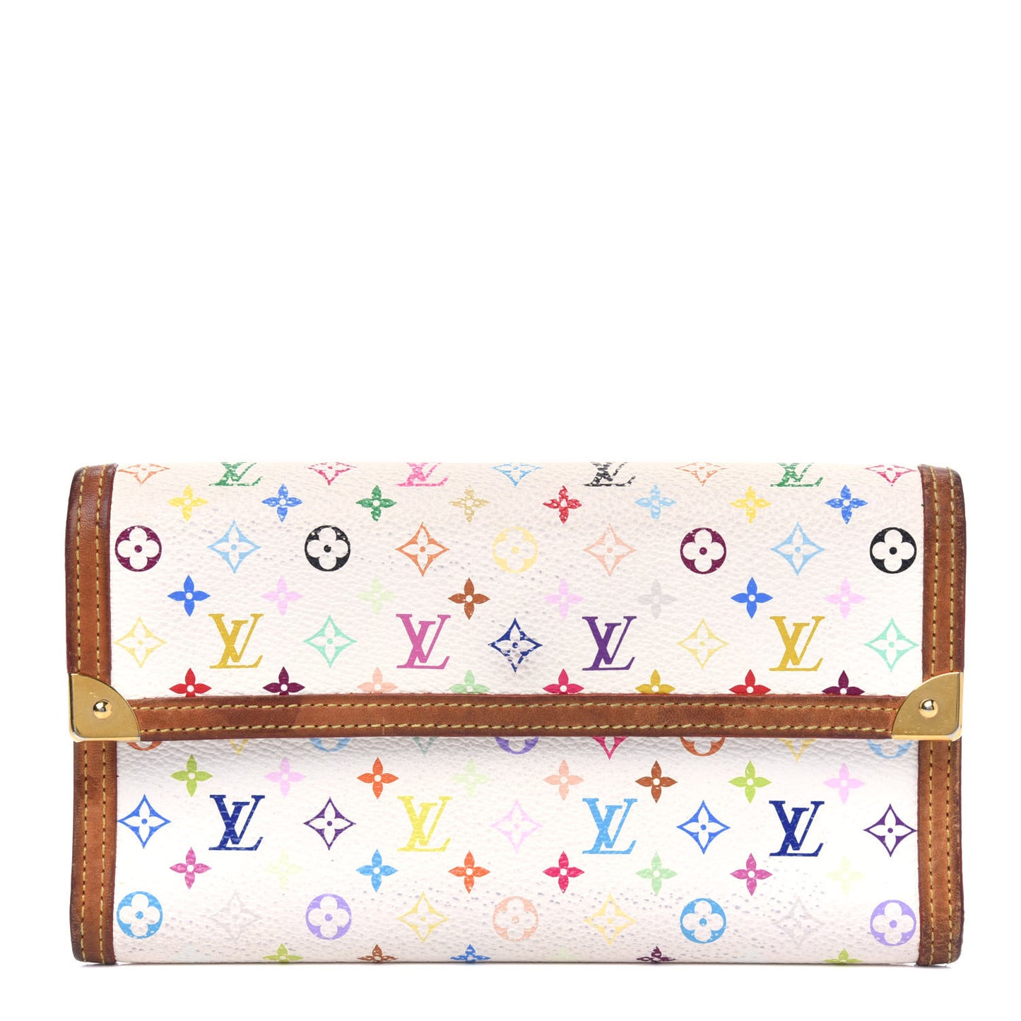 Monogram Multicolor Porte Tresor International Wallet White
