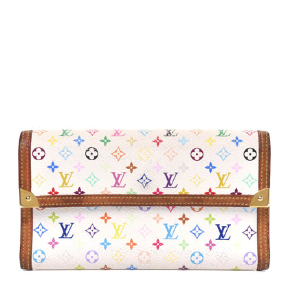 Louis Vuitton Monogram Multicolor Porte Tresor International Wallet White 1 of 13