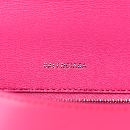 Balenciaga Shiny Box Calfskin Small Hourglass Top Handle Bag Acid Fuchsia 8 of 8