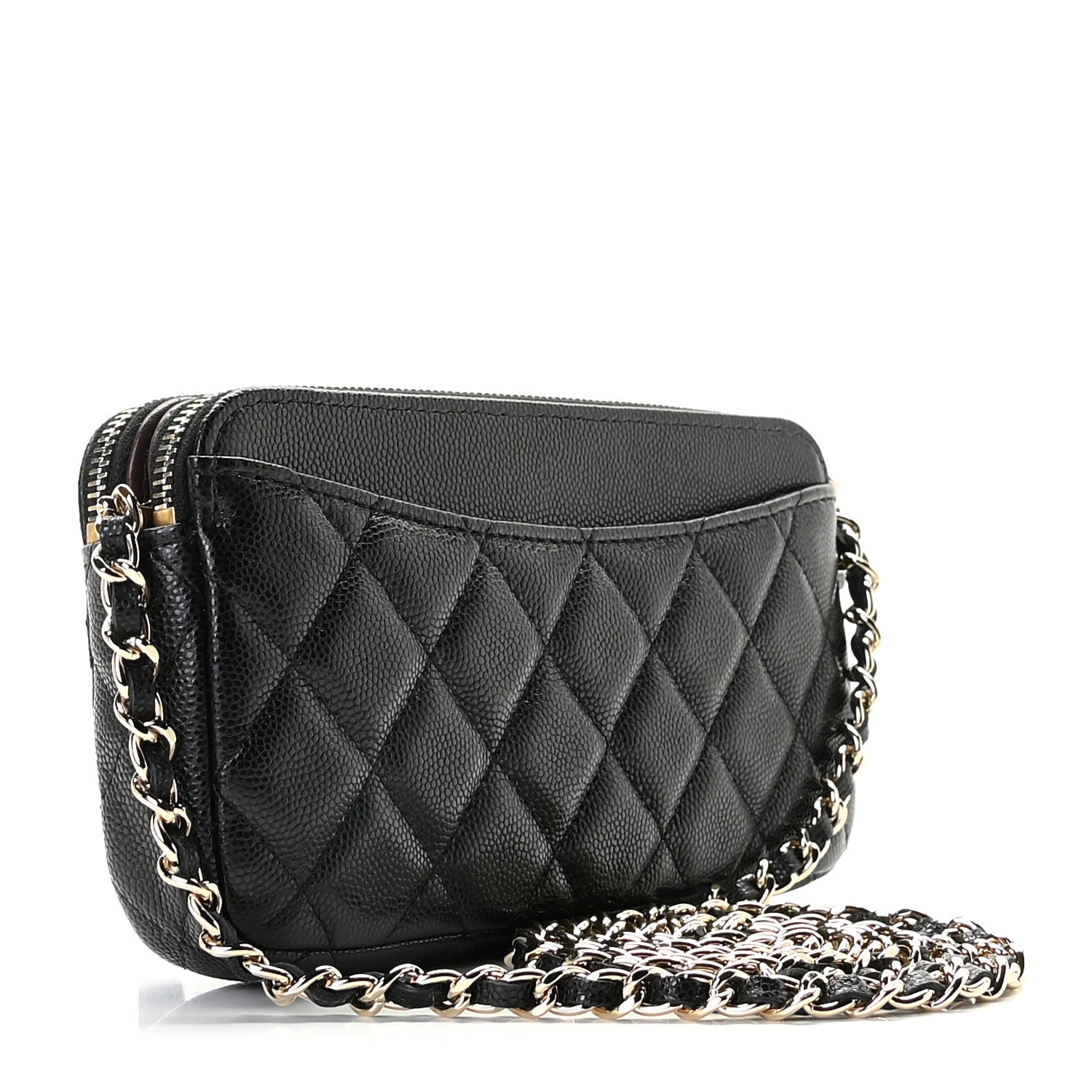Chanel Caviar Quilted Small Clutch With Chain Black 3 of 10