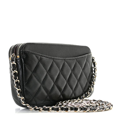 Chanel Caviar Quilted Small Clutch With Chain Black 3 of 10