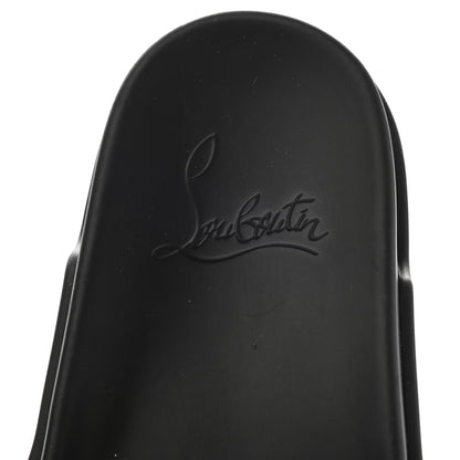 Christian Louboutin Calfskin Studded Pool Fun Platform Flat Slide Sandals 39 Black 7 of 10