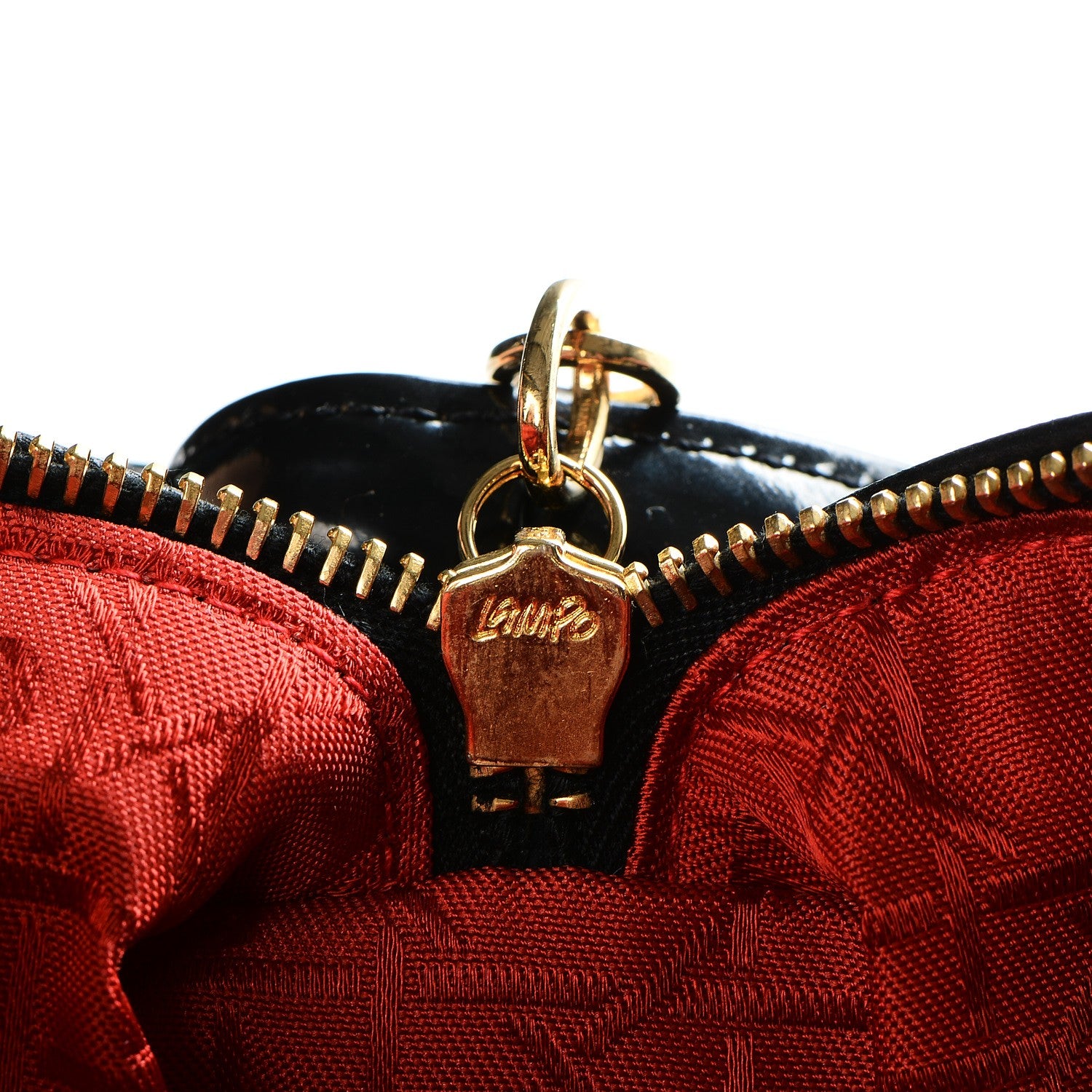 Christian Dior Vintage Patent Cannage Large Lady Dior Black 6 of 16