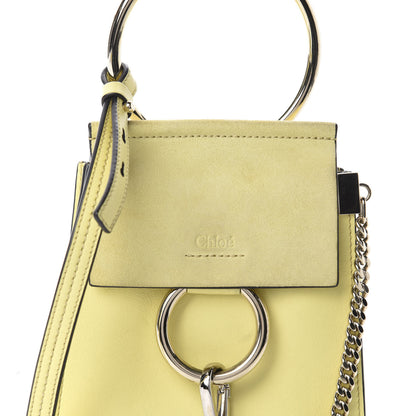 Chloe Suede Calfskin Mini Faye Bracelet Bag Lemonade 12 of 12