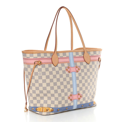 Louis Vuitton Damier Azur Summer Trunks Neo Neverfull MM 4 of 12