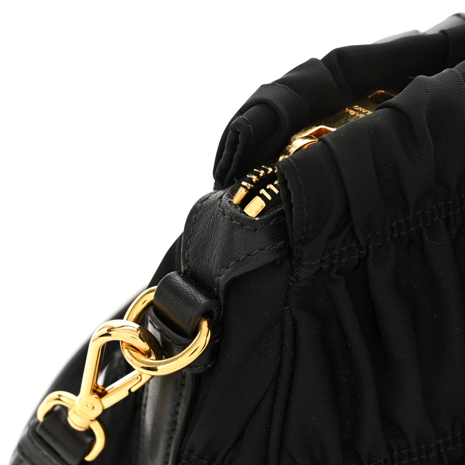 Prada Tessuto Nylon Gaufre Shopping Satchel Black 11 of 11