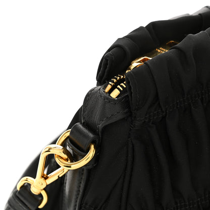 Prada Tessuto Nylon Gaufre Shopping Satchel Black 11 of 11