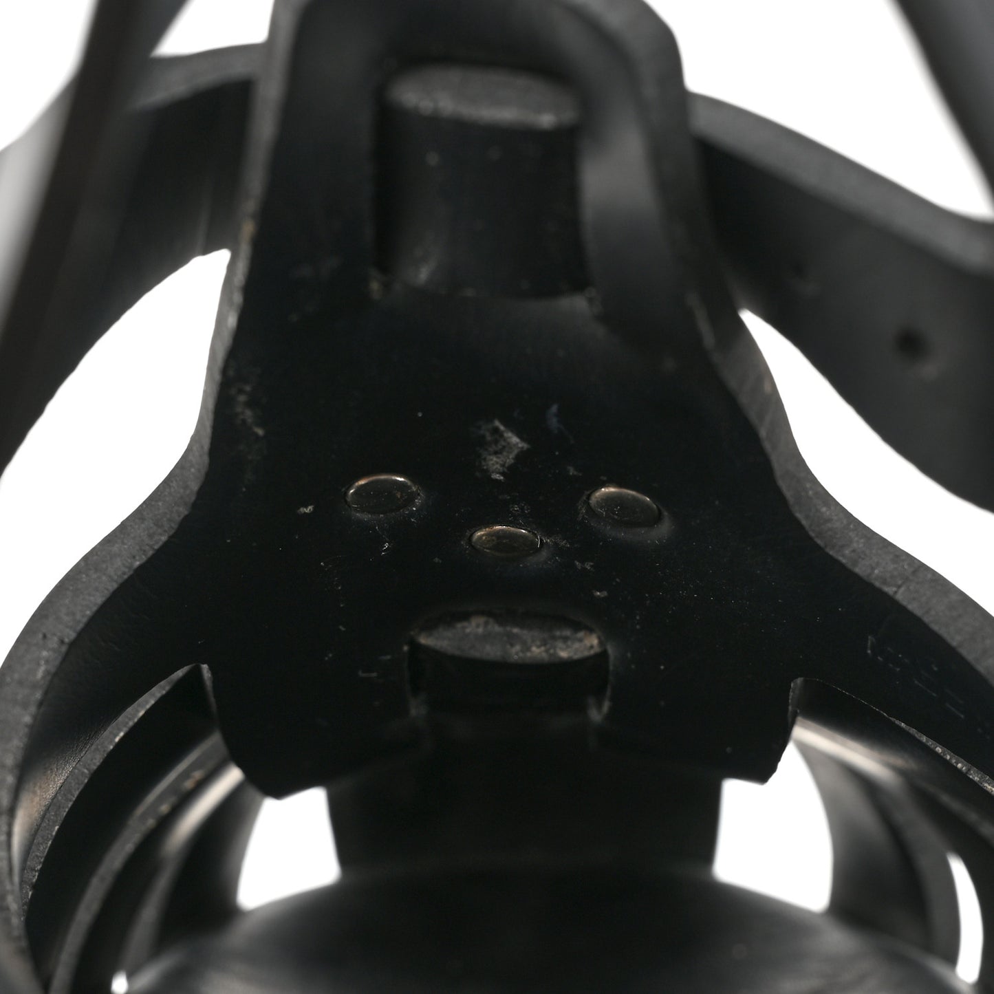 Foam Rubber Triangle Logo Monolith 55mm Cage Sandals 38 Black