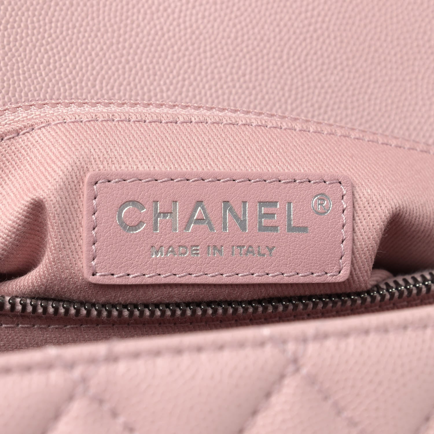 Chanel Caviar Quilted Medium Coco Handle Flap Light Pink 6 of 14