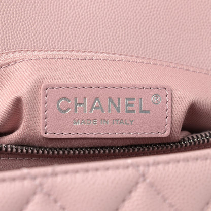 Chanel Caviar Quilted Medium Coco Handle Flap Light Pink 6 of 14